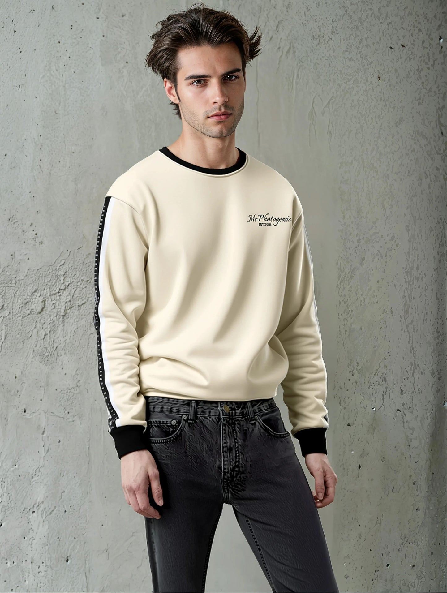 Join The Set Logo Set Reel Sweatshirt - Taupe