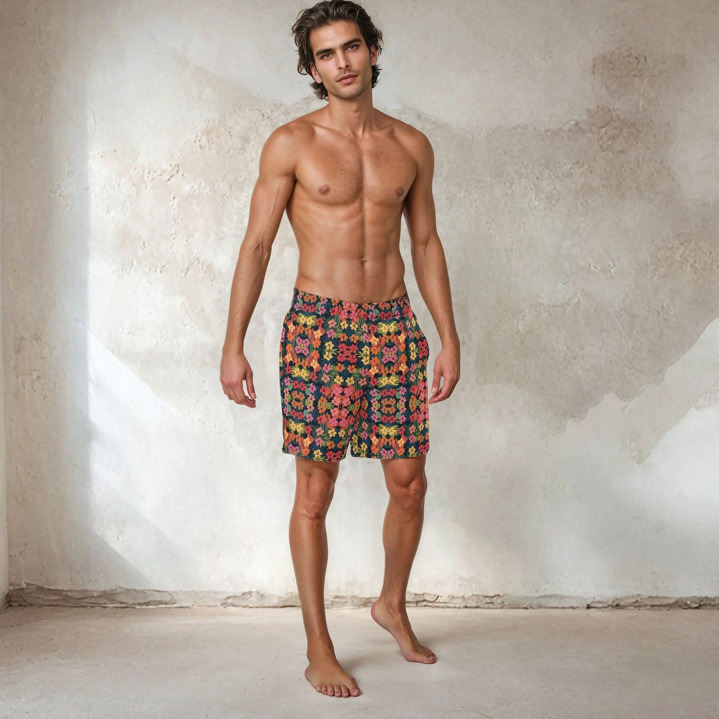 Aztec floral Swim Trunks