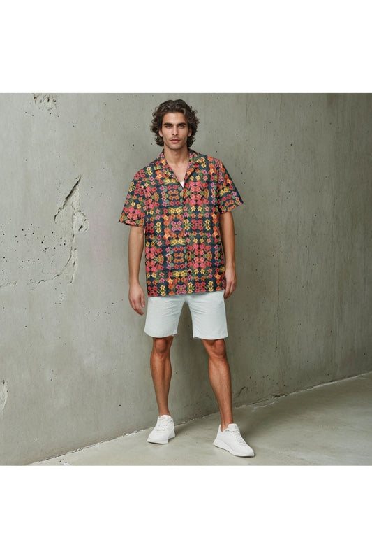 Aztec Floral Short Sleeve Shirt