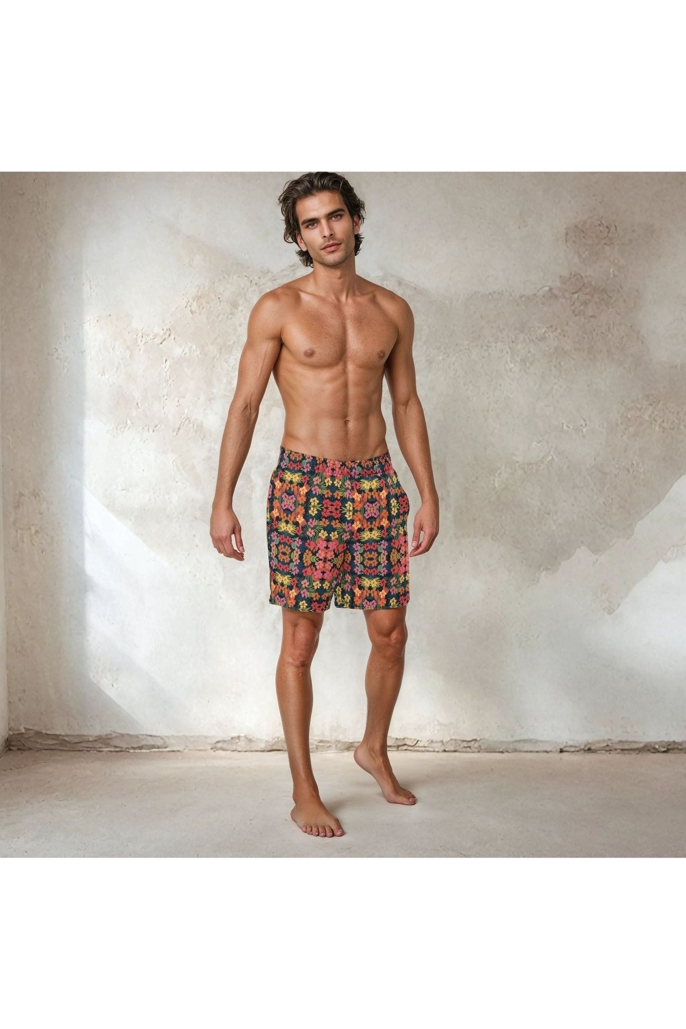 Aztec floral Swim Trunks