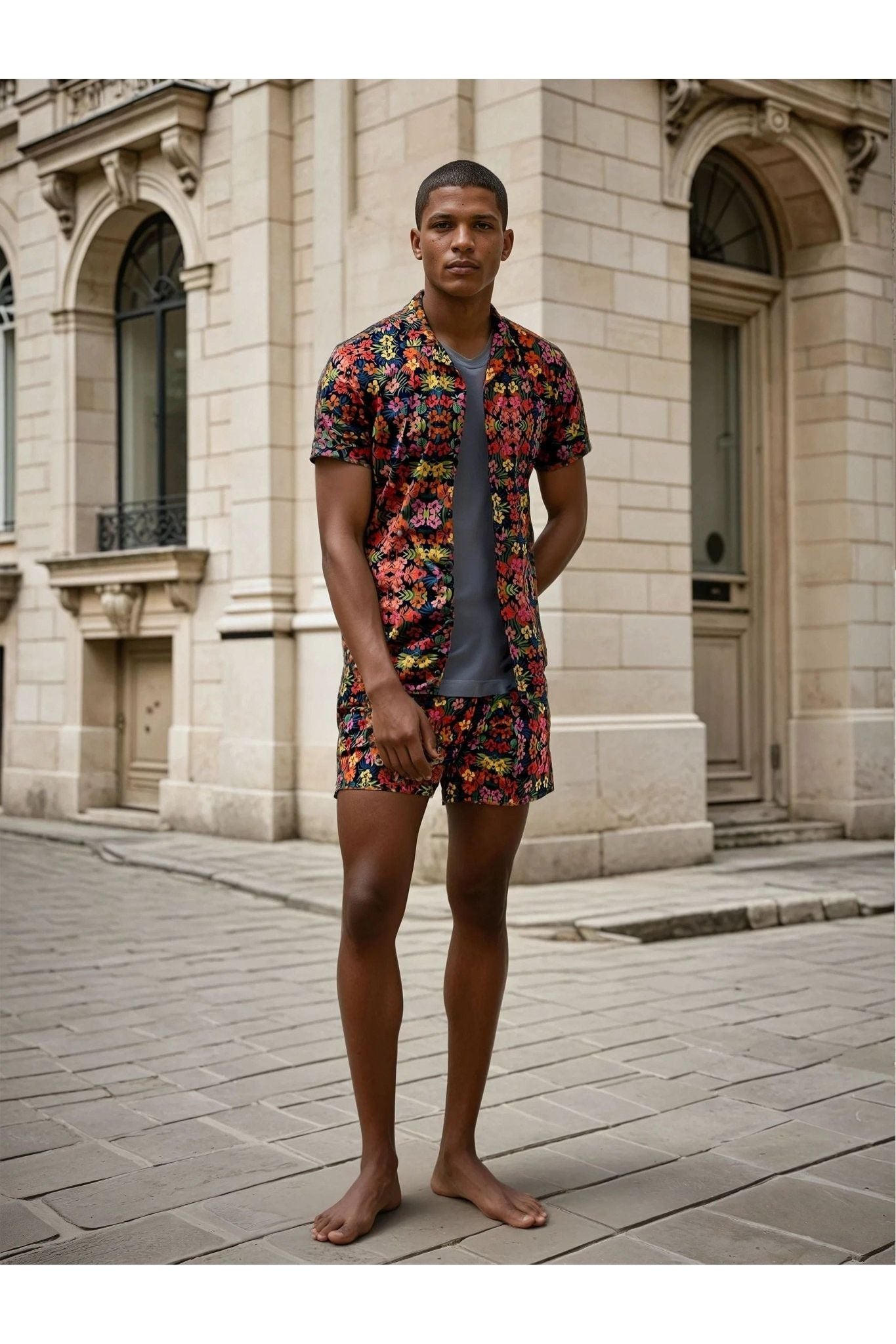 Aztec floral Swim Trunks