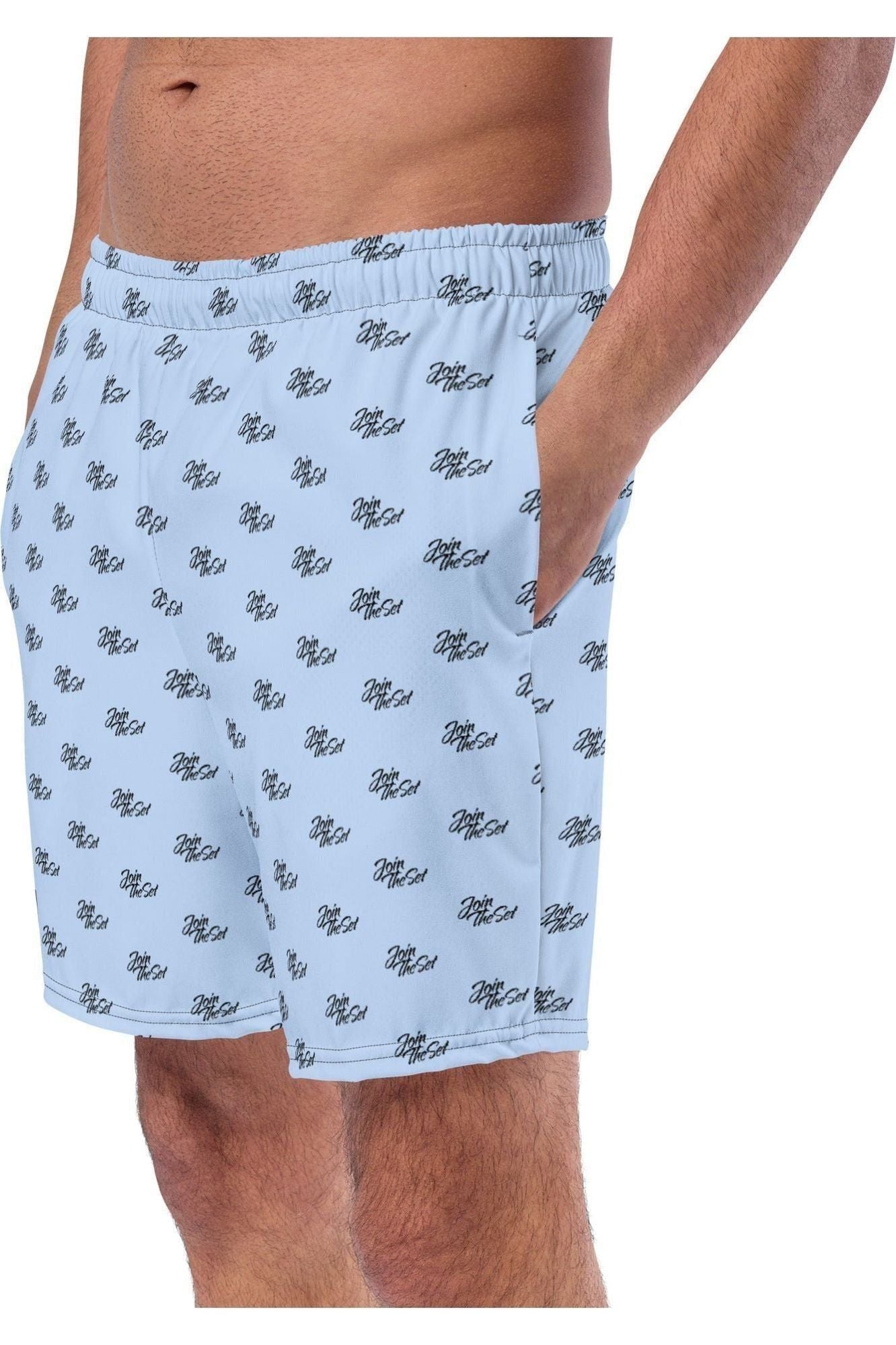 Join The Set All Over Print Swim Shorts - French Blue