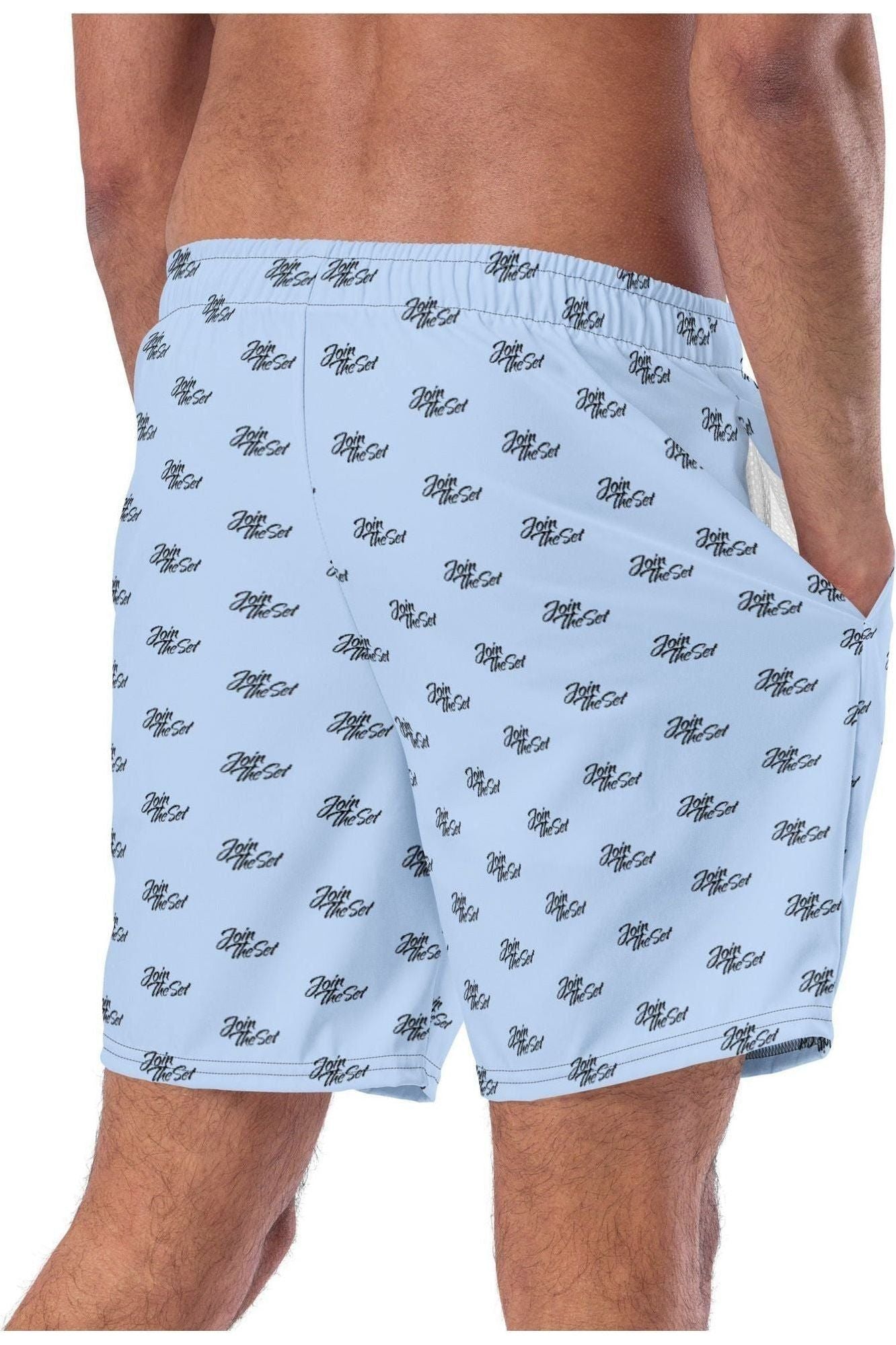 Join The Set All Over Print Swim Shorts - French Blue