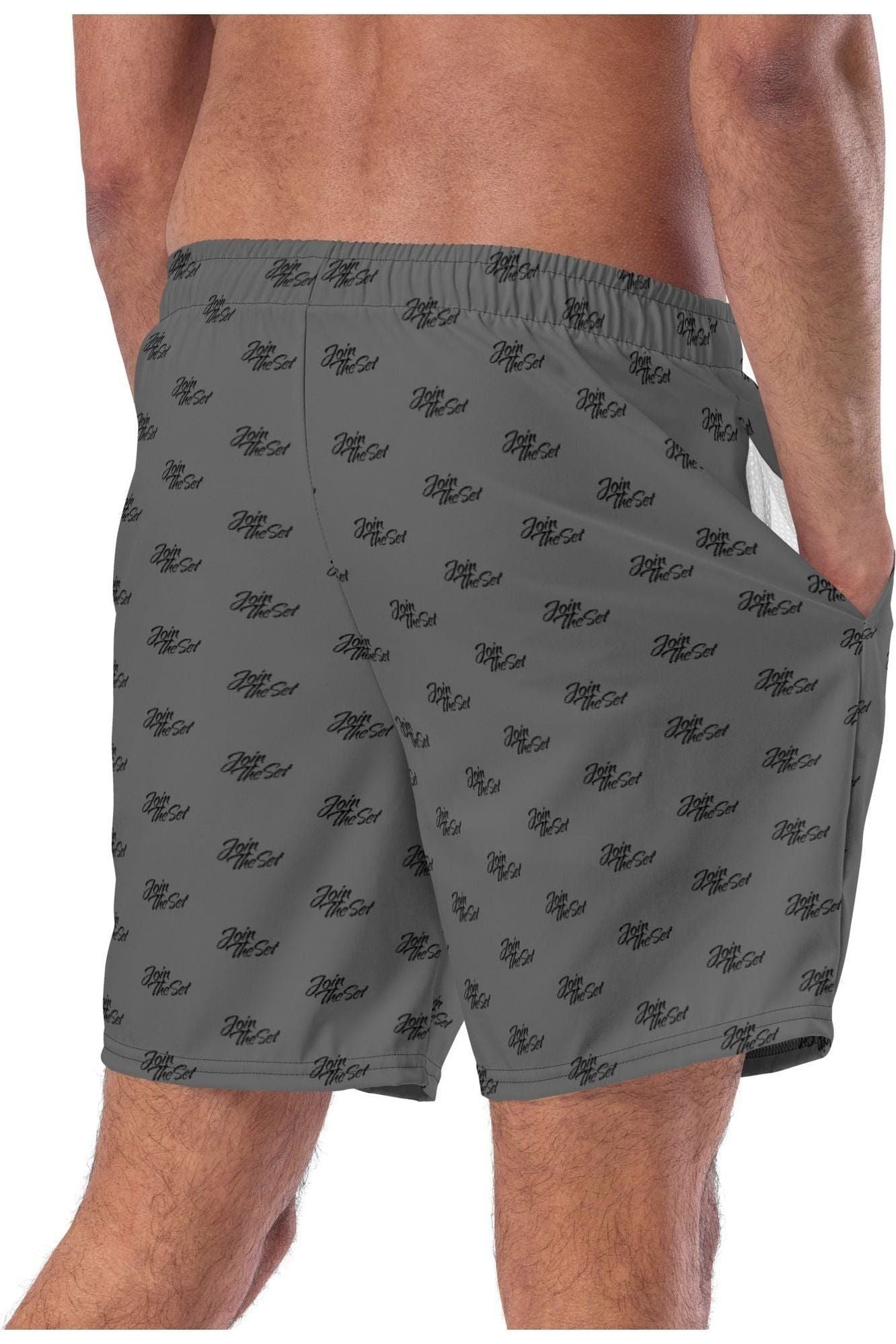 Join The Set All Over Print Swim Shorts - Graphite