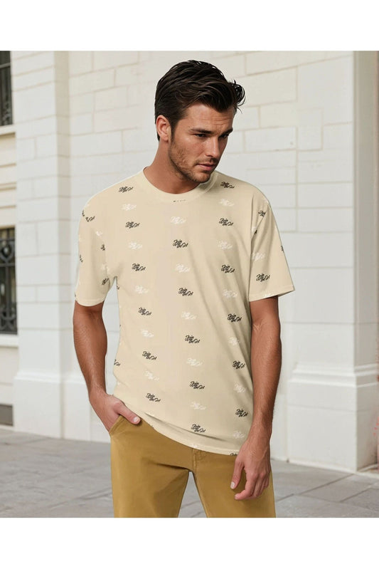 Join The Set All Over Print Tee - Taupe