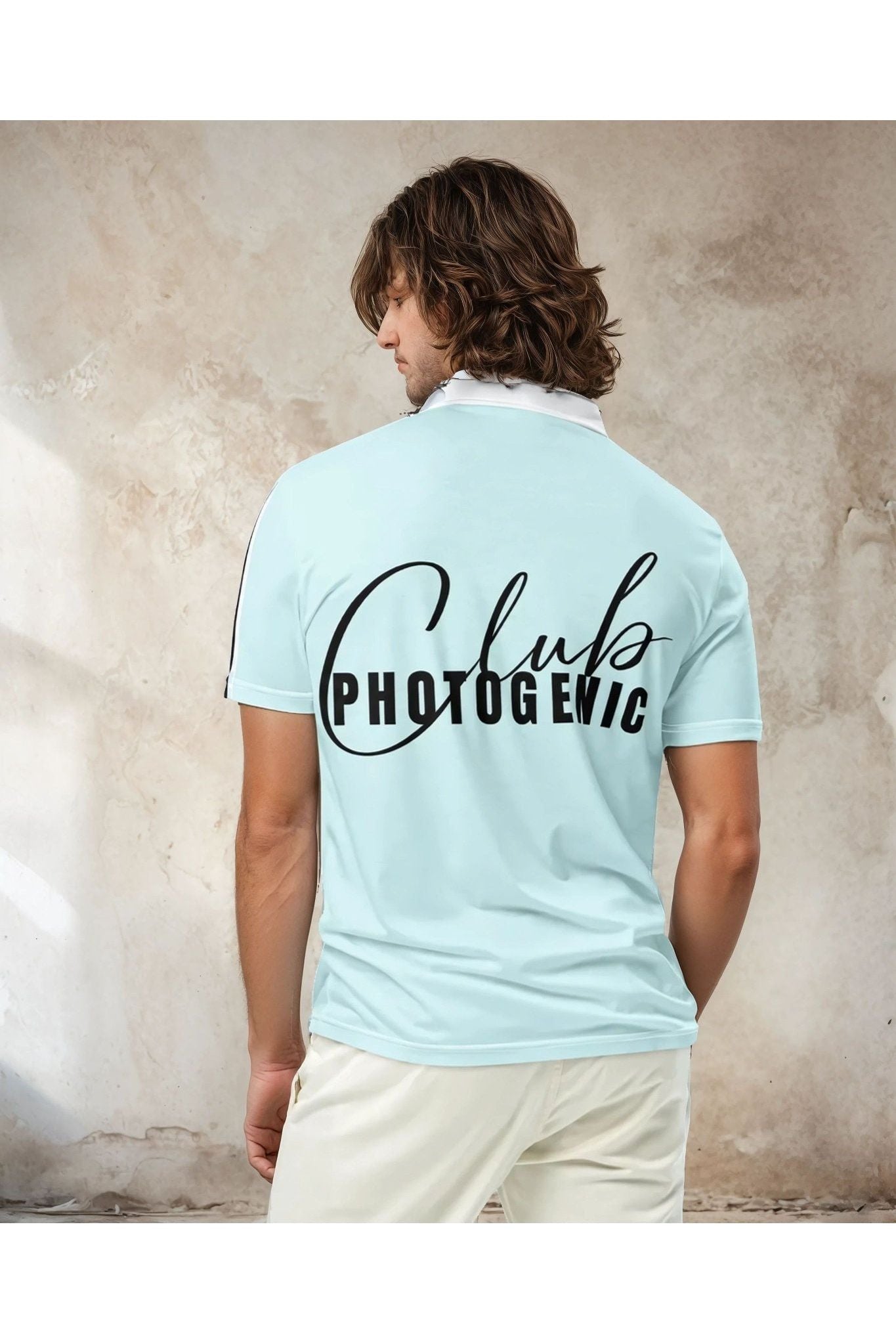 Join The Set Club Photogenic Polo Shirt - Aqua