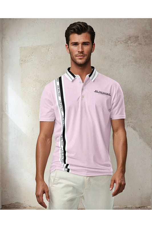 Join The Set Club Photogenic Polo Shirt - Pink