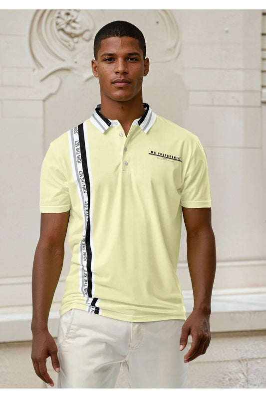Join The Set Club Photogenic Polo Shirt - Yellow
