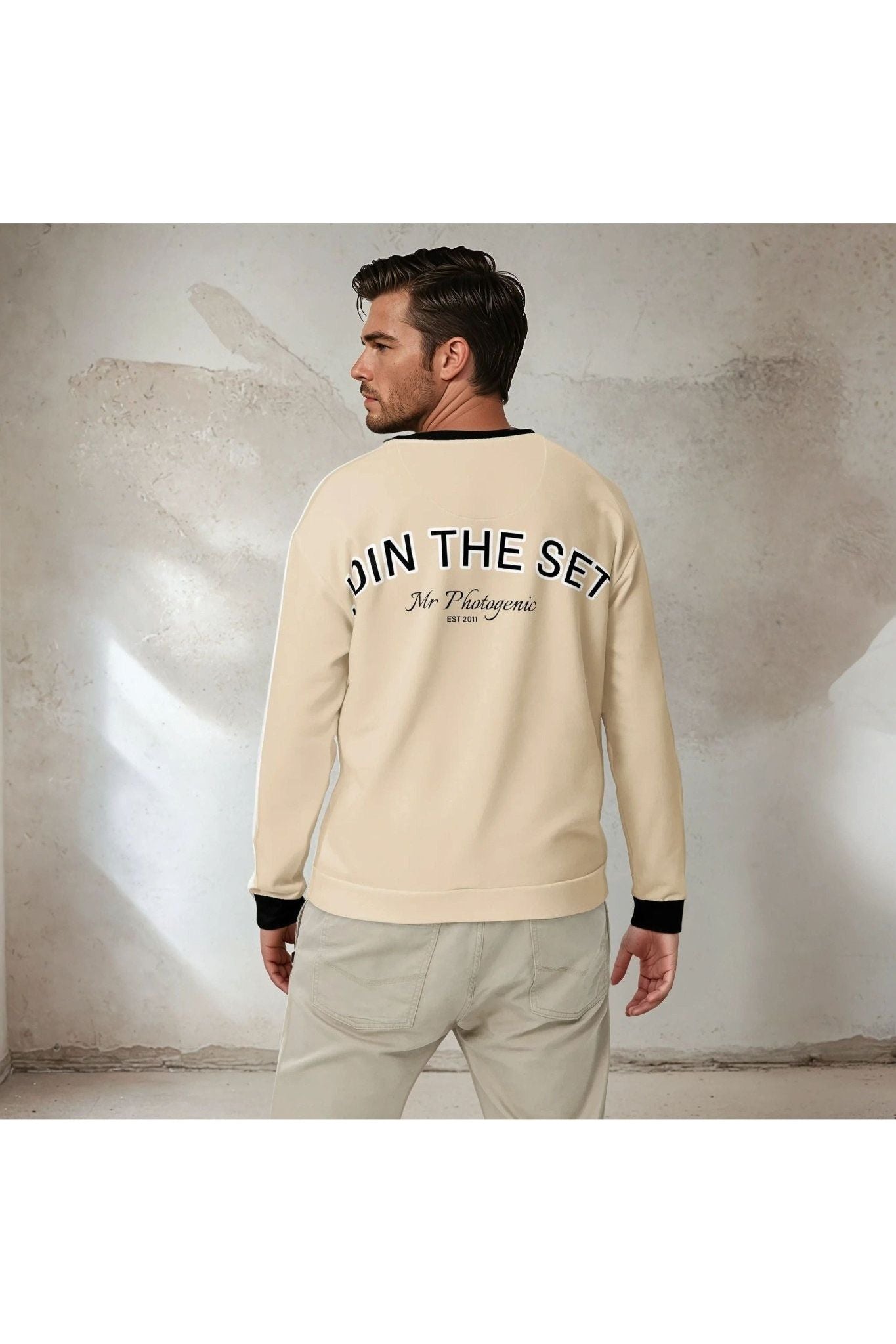 Join The Set Logo Set Reel Sweatshirt - Taupe