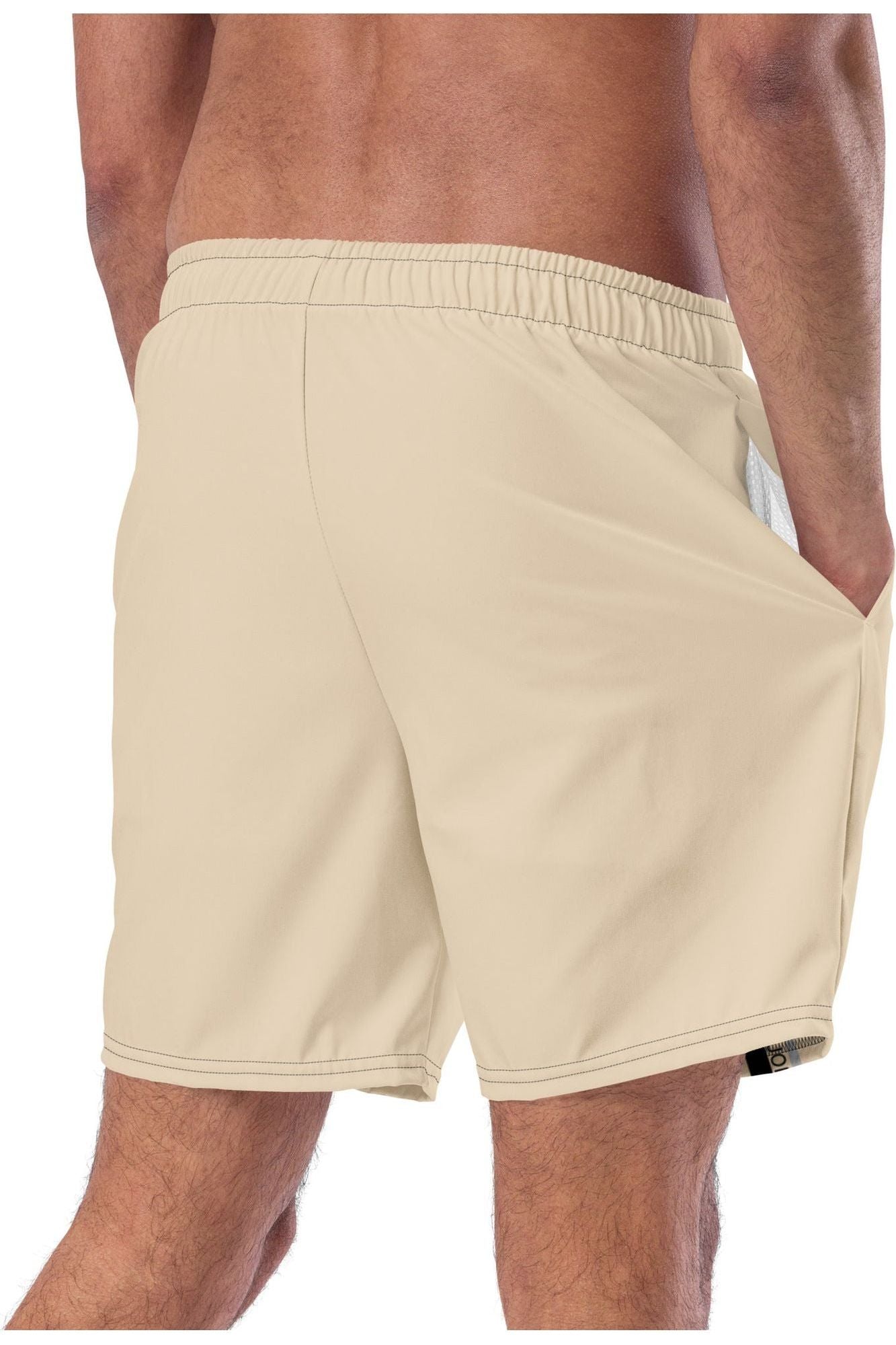 Join The Set Reel Swim Shorts - Beige