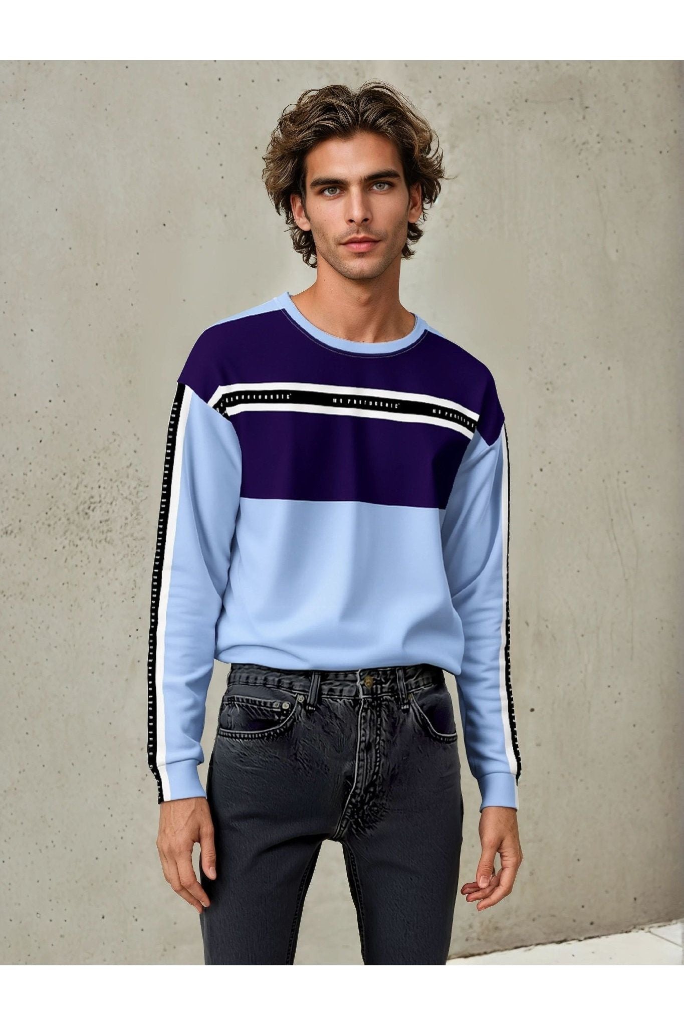 Logo Set Reel Sweatshirt - Blue