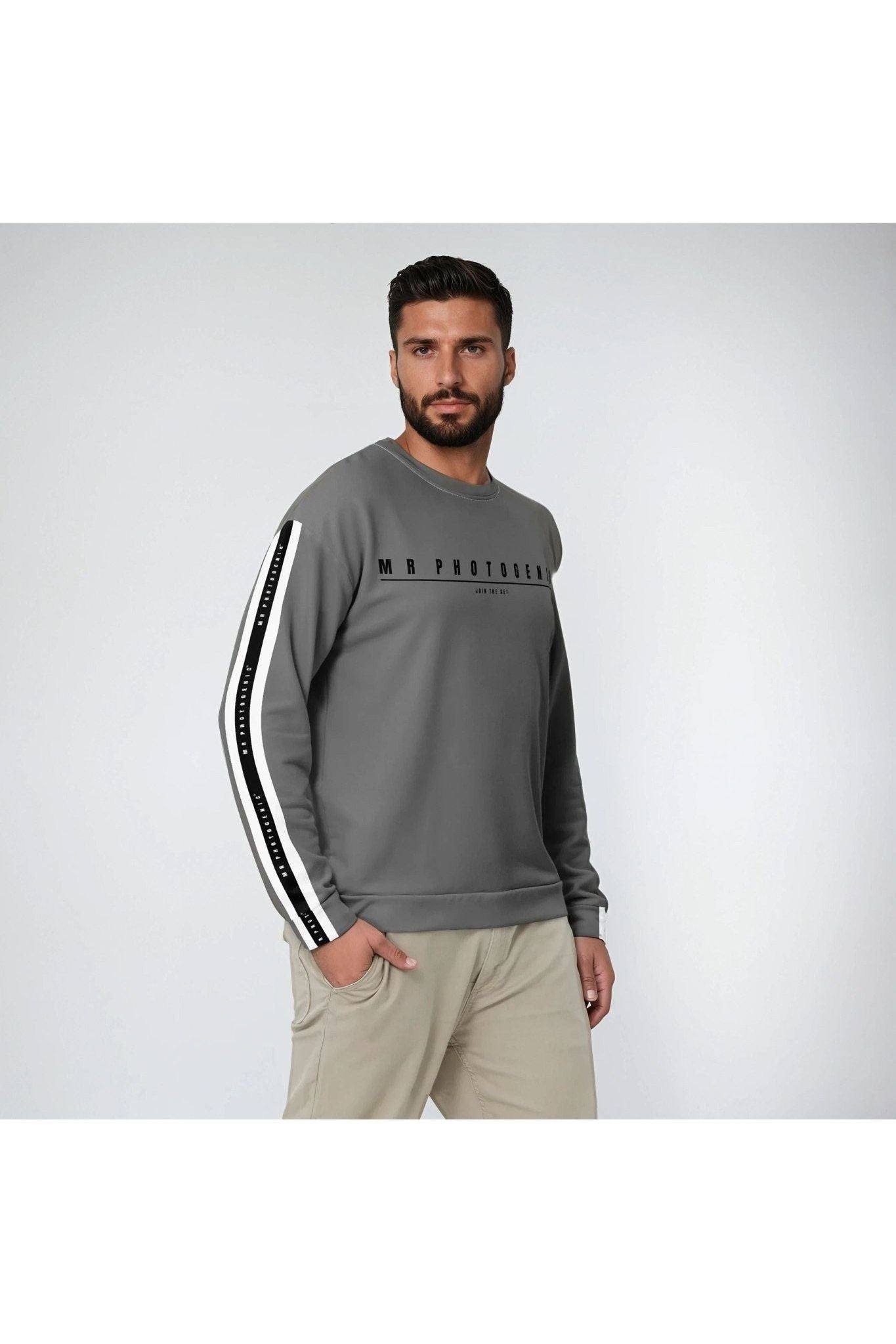 Logo Set Reel Sweatshirt - Grey