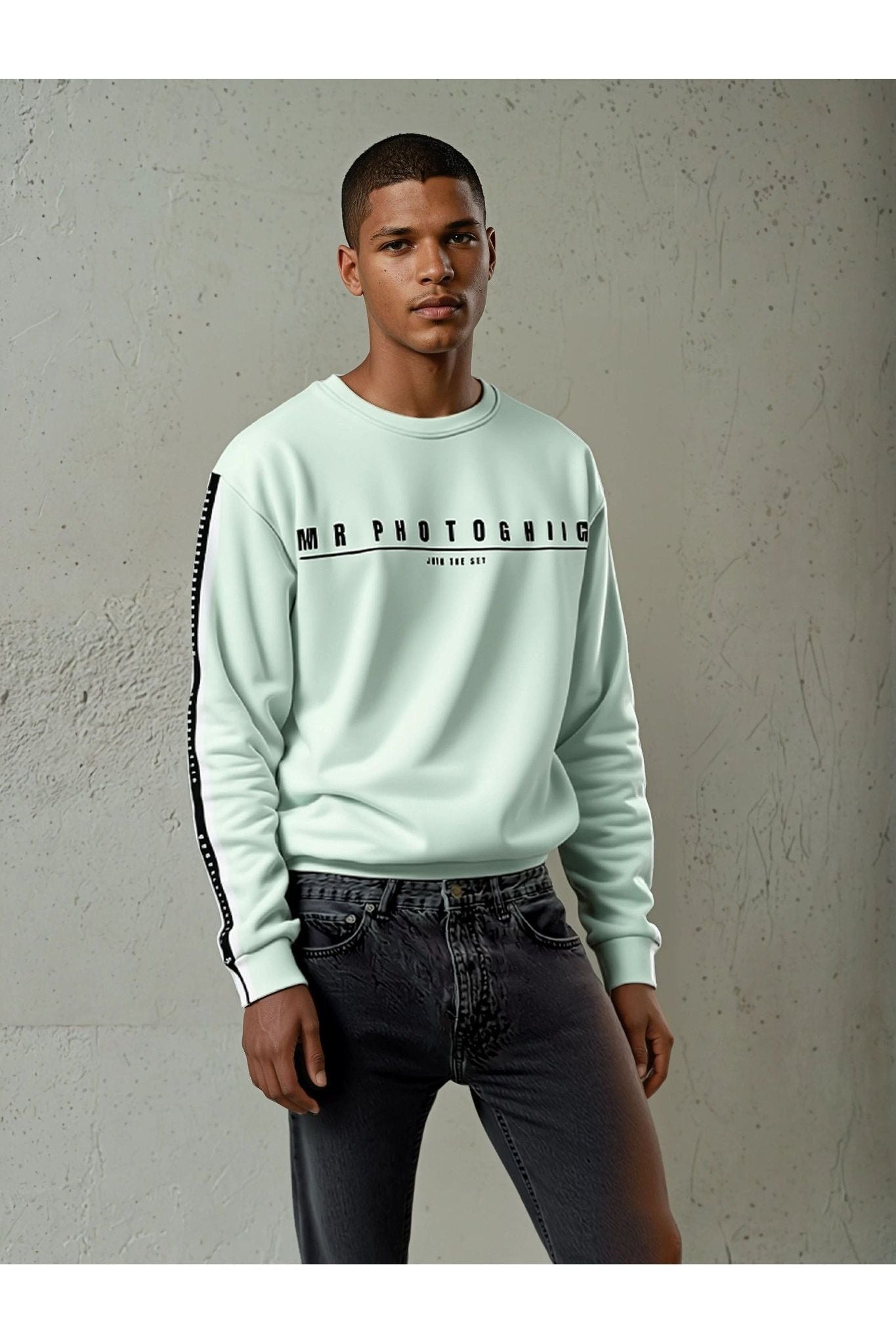 Logo Set Reel Sweatshirt - Mint