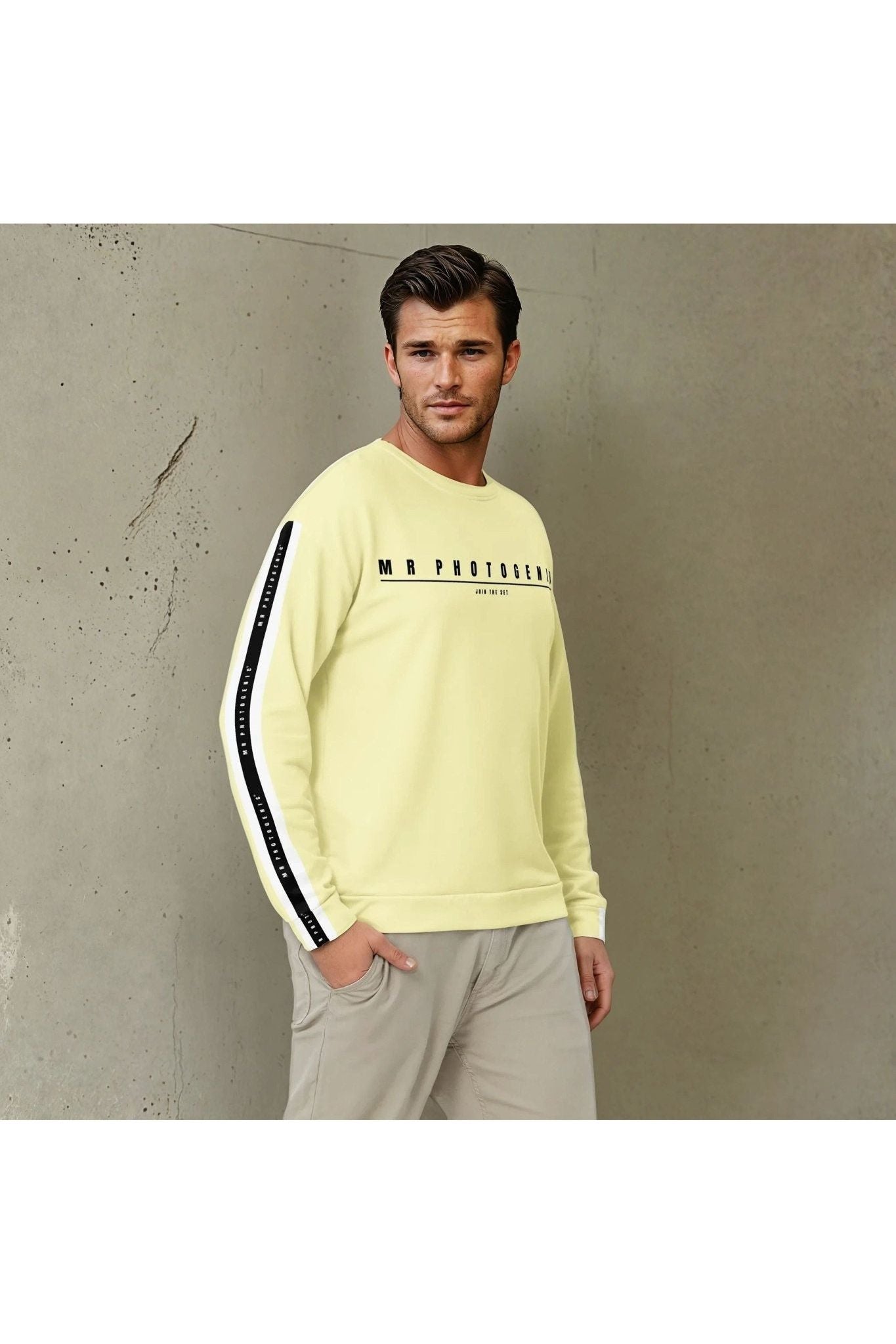 Logo Set Reel Sweatshirt - Yellow