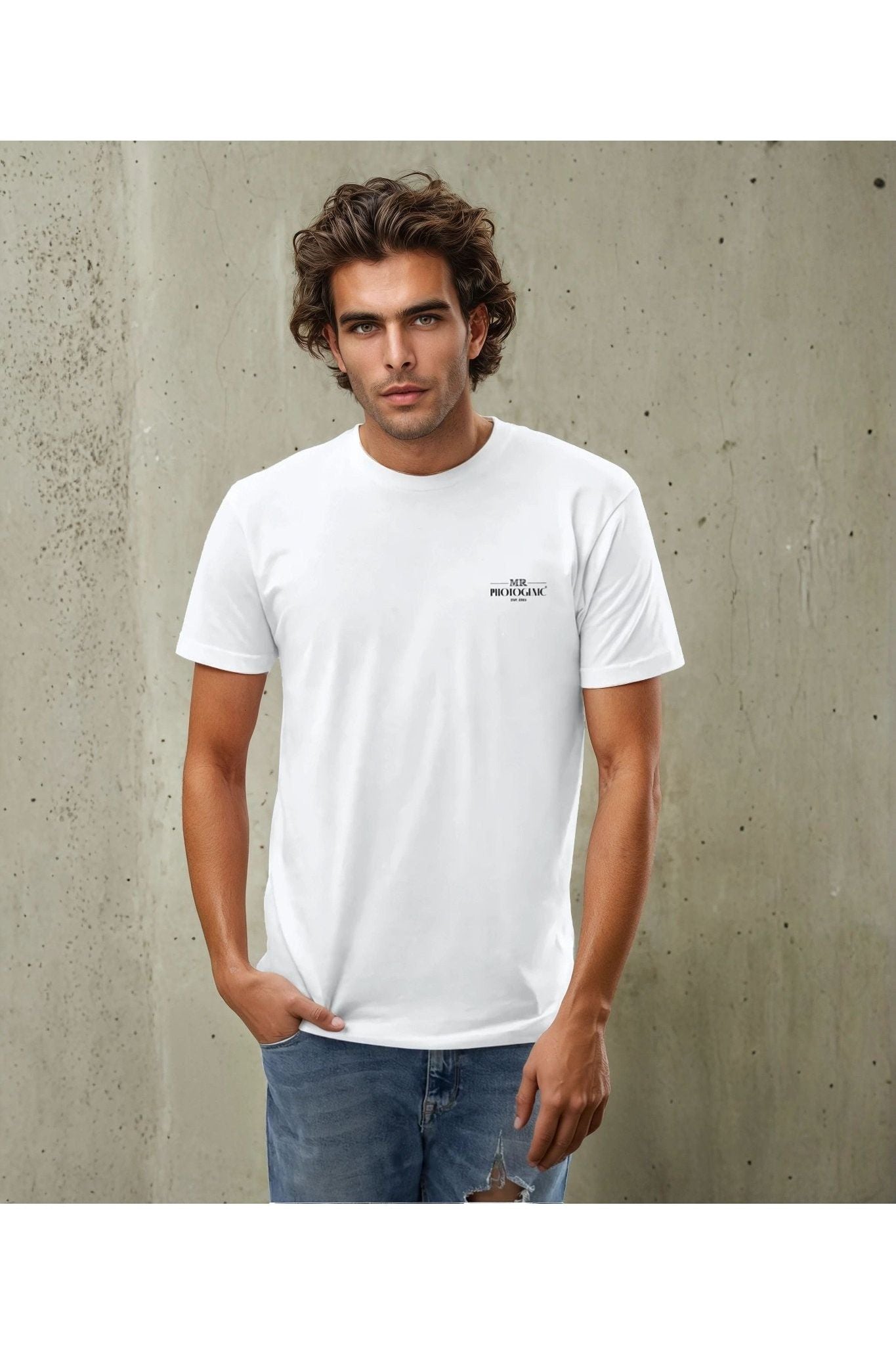 Mr Photogenic Join The Set Short Sleeve Slim Fit T-Shirt - White