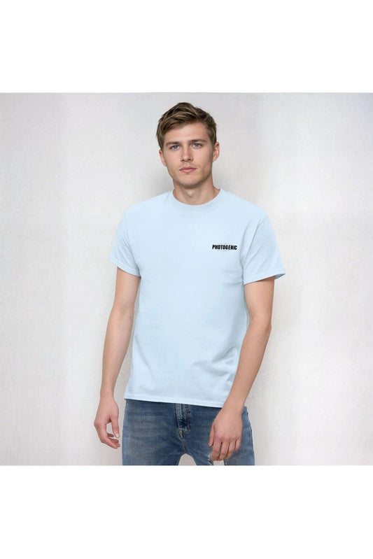 Multi Logo Mr Photogenic T-Shirt - Light Blue