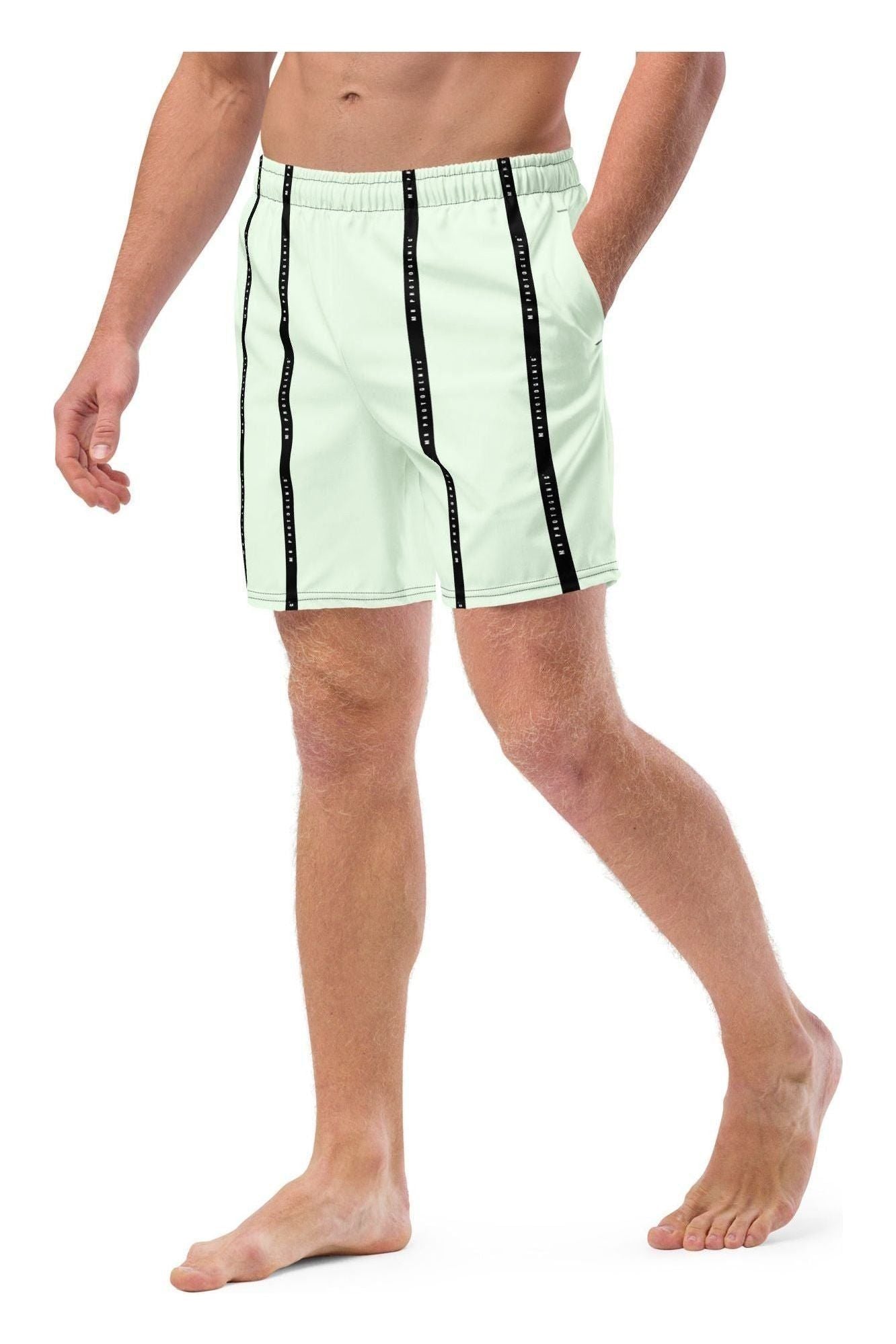 On Set Stripe Logo Shorts - Mint