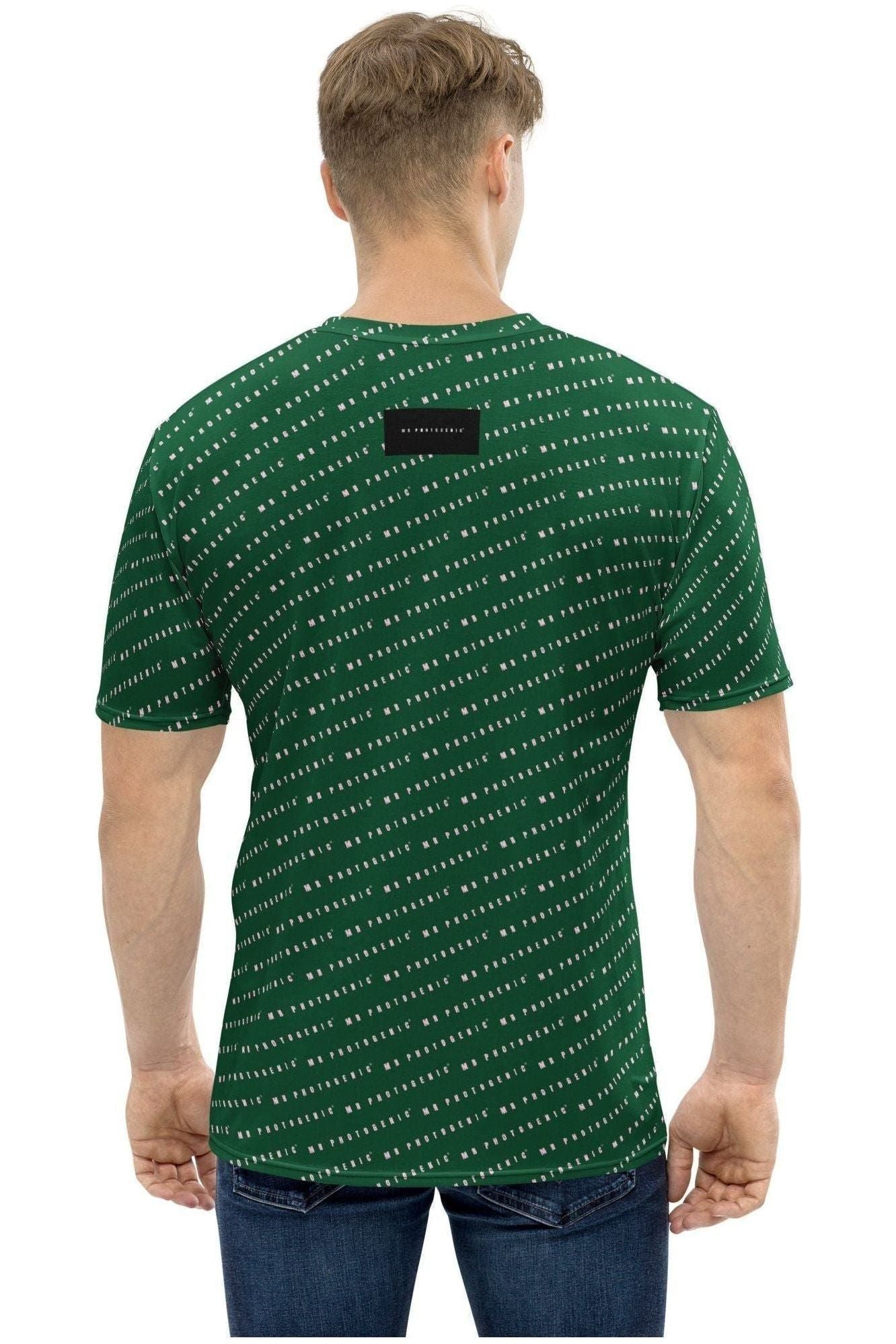 Signature Logo All Over Print T-shirt - Racing Green