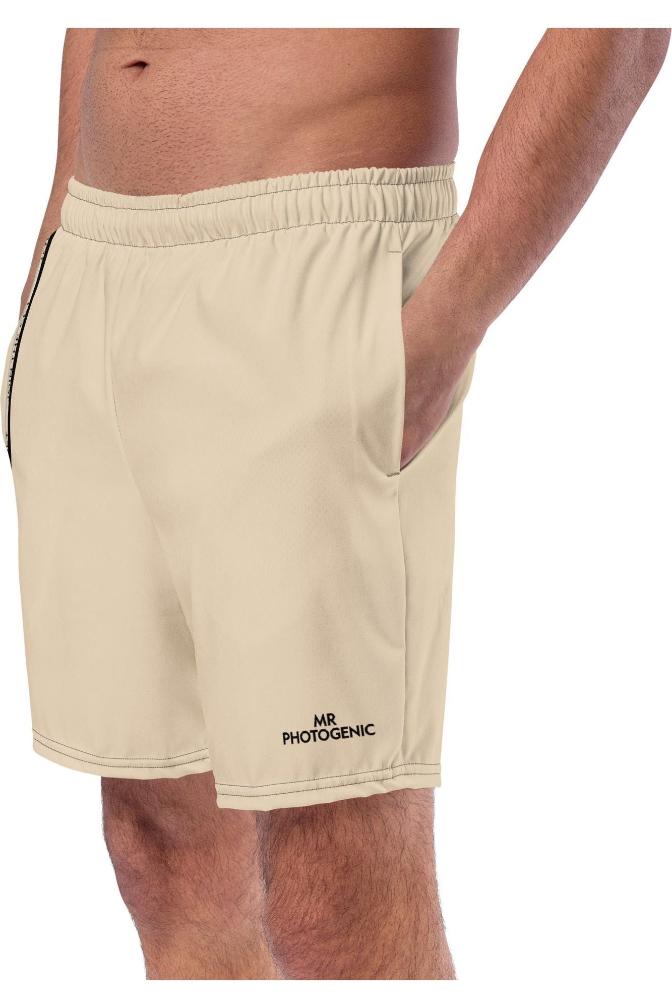 Join The Set Reel Swim Shorts - Beige