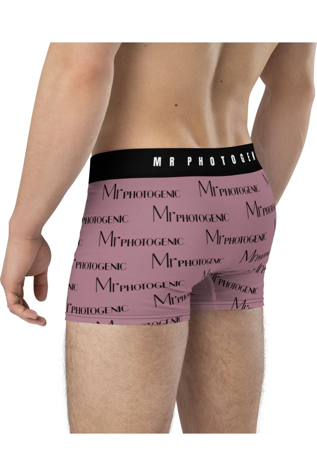 Mr Photogenic Logo Boxers - Dusky Plum