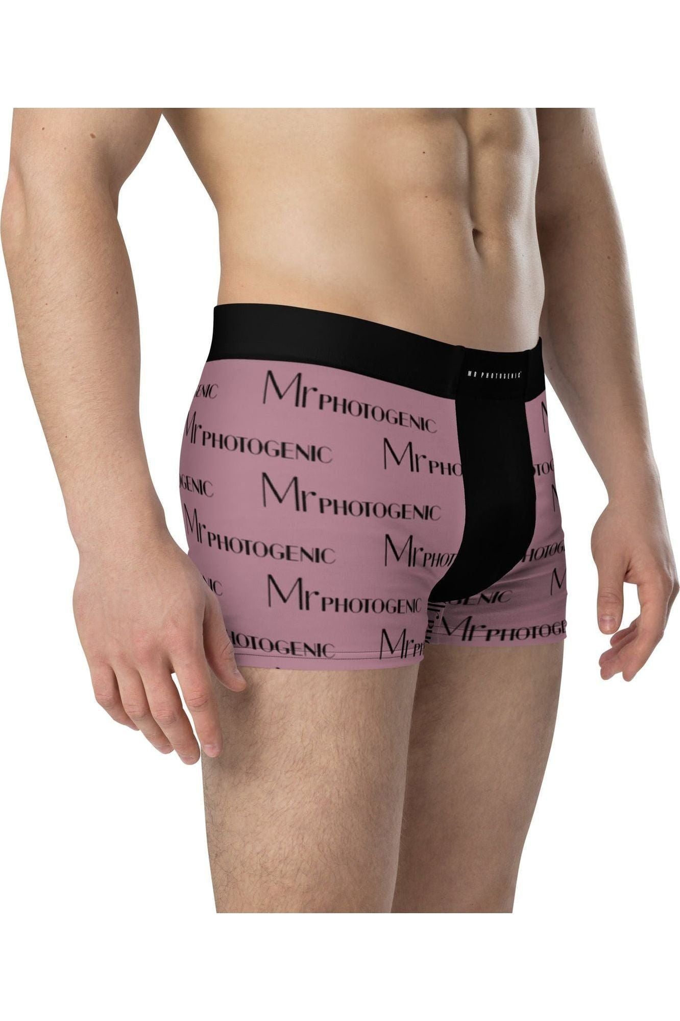Mr Photogenic Logo Boxers - Dusky Plum
