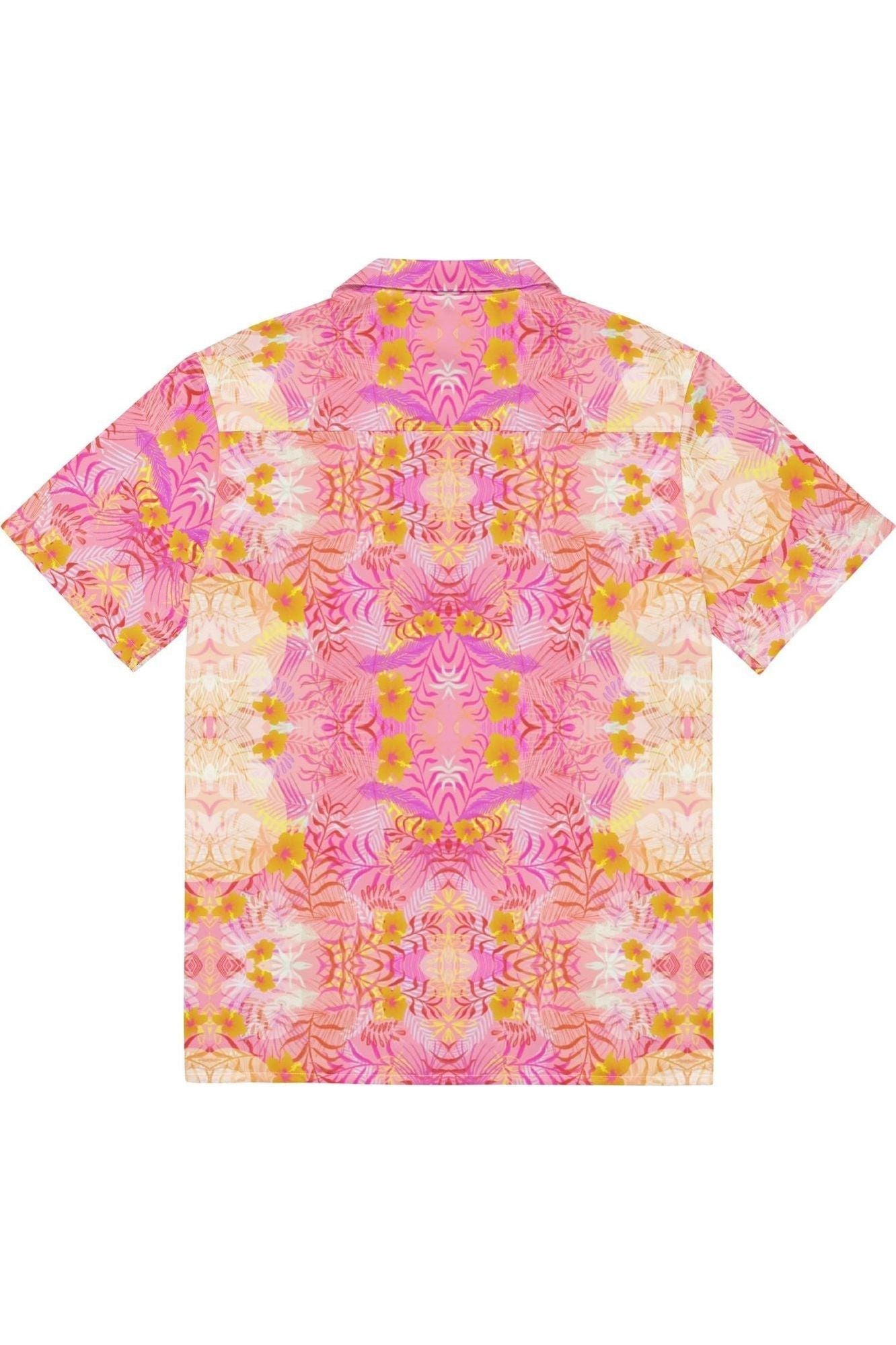 Vibing Tropics Short Sleeve Shirt - Pink