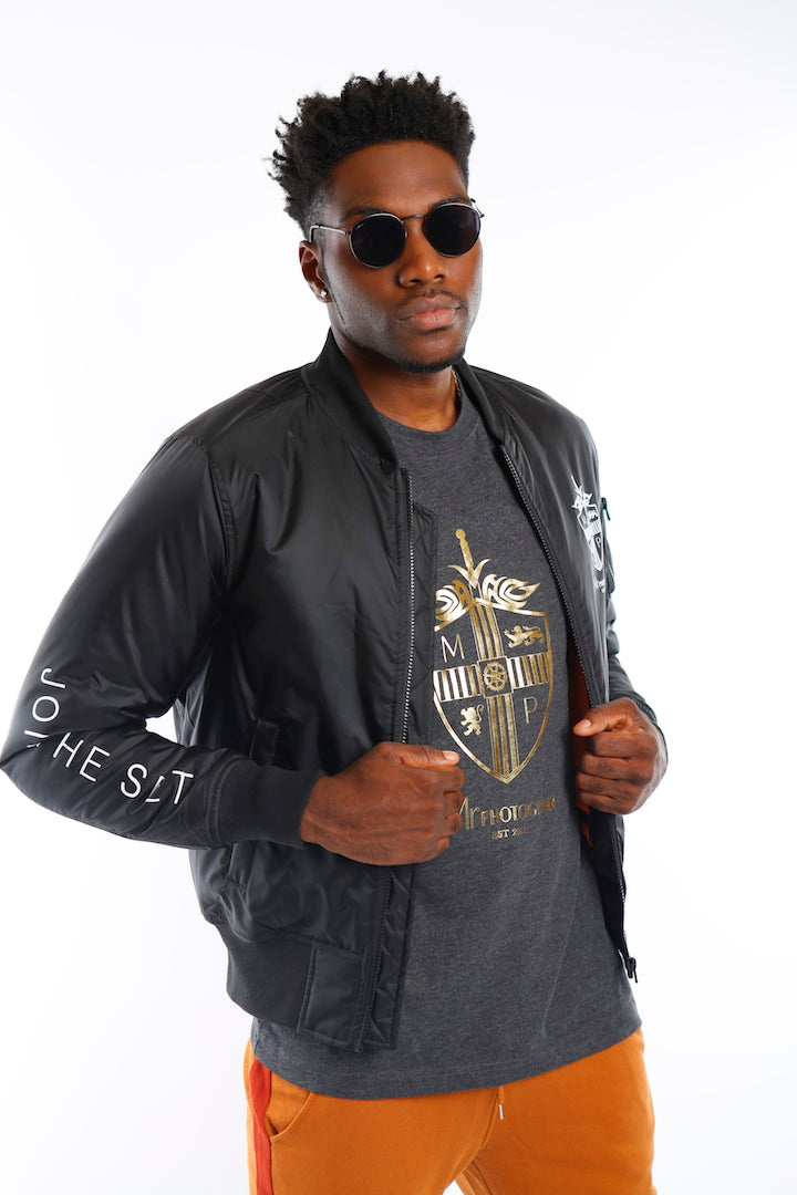 Black Join The Set® Bomber Jacket - Mr Photogenic