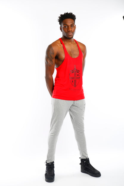 Red Join The Set® Logo Muscle Vest - Mr Photogenic