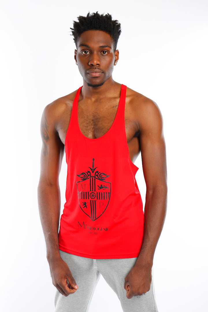 Red Join The Set® Logo Muscle Vest - Mr Photogenic