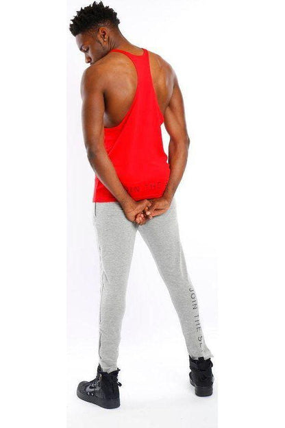 Red Join The Set® Logo Muscle Vest - Mr Photogenic