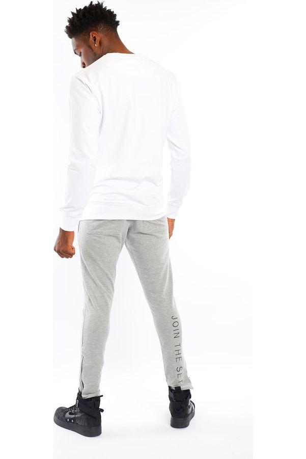 White Join The Set® Light Weight Crew Neck Sweat - Mr Photogenic