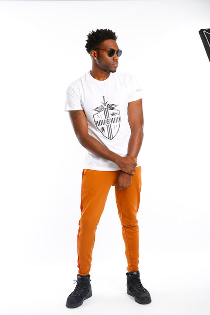 White Bold Multi Logo Lightweight T Shirt - Mr Photogenic